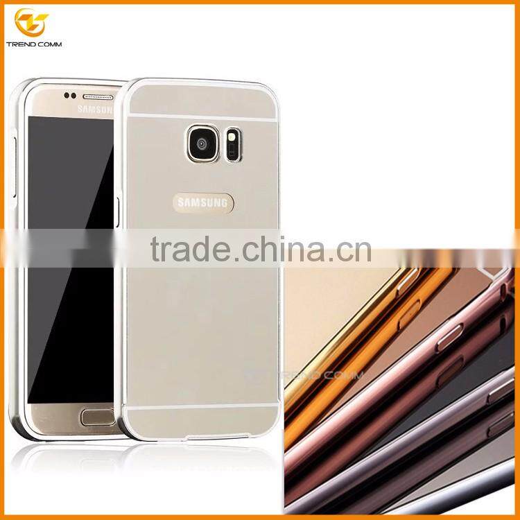 china supplier for samsung galaxy s7 Luxury metal mirror cover case