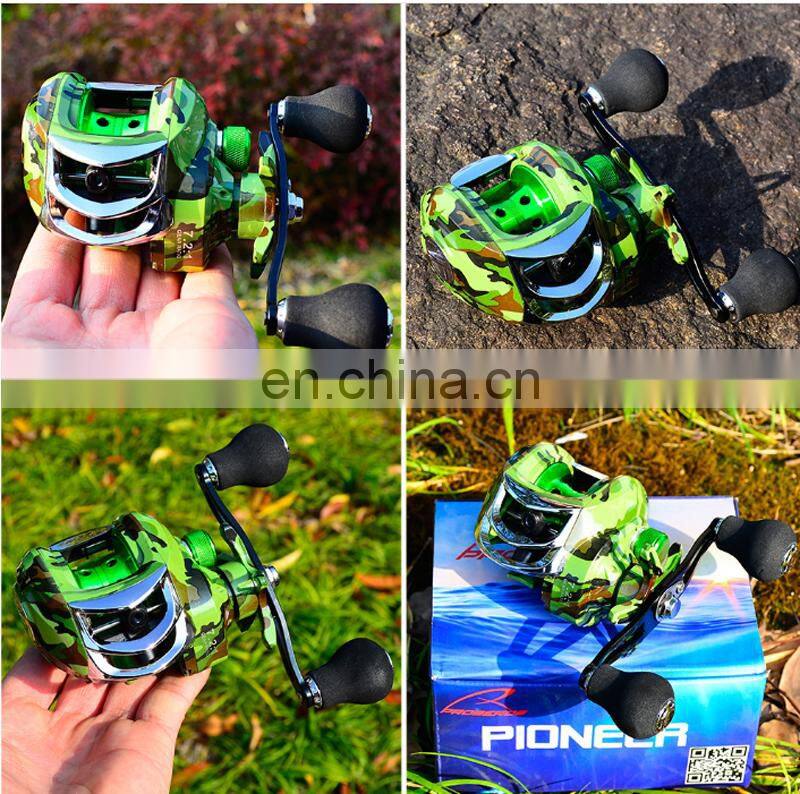 Amazon Metal 18+1BB 7-10 kg Max Drag 7.1:1 Bait Casting Green Camouflage Lews Baitcaster Fishing Reels