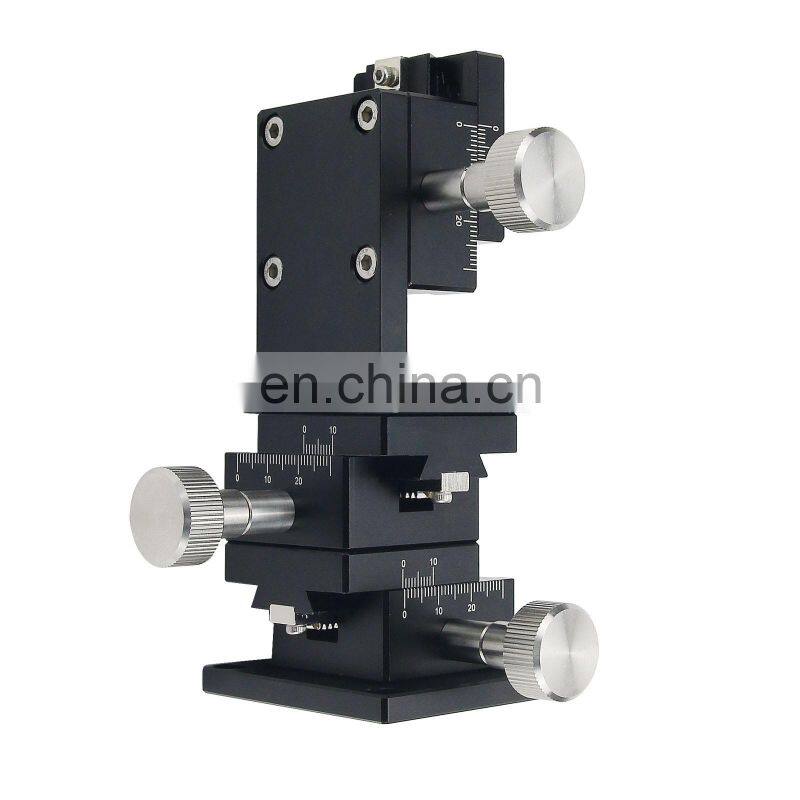 LWD4040 XYZ 40x40mm Trimming Platform Dovetail Manual Sliding Table For CCD Position Lab Optical