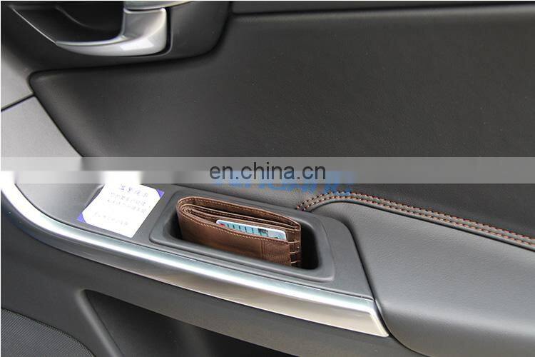 Black Beige Front And Rear Door Handle Storage Box For Volvo XC60 Car-Styling Container Holder Tray Accessories