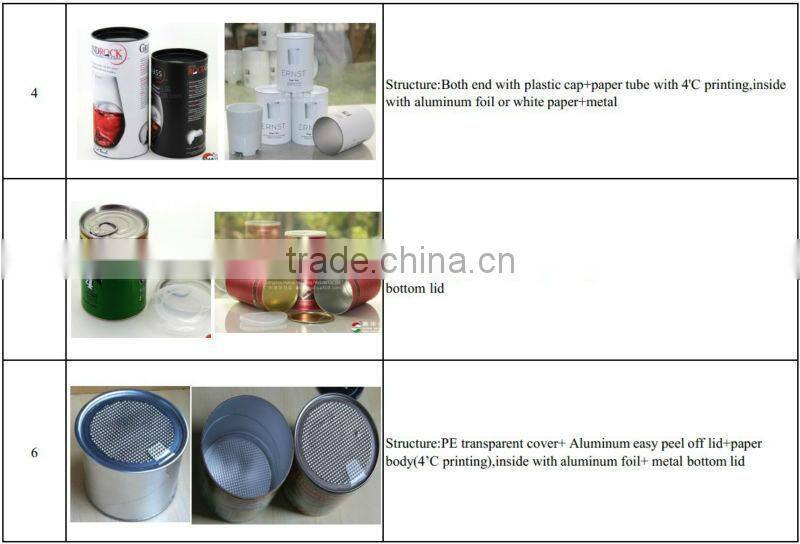 Aluminum Foil Seal Lids Easy Open End