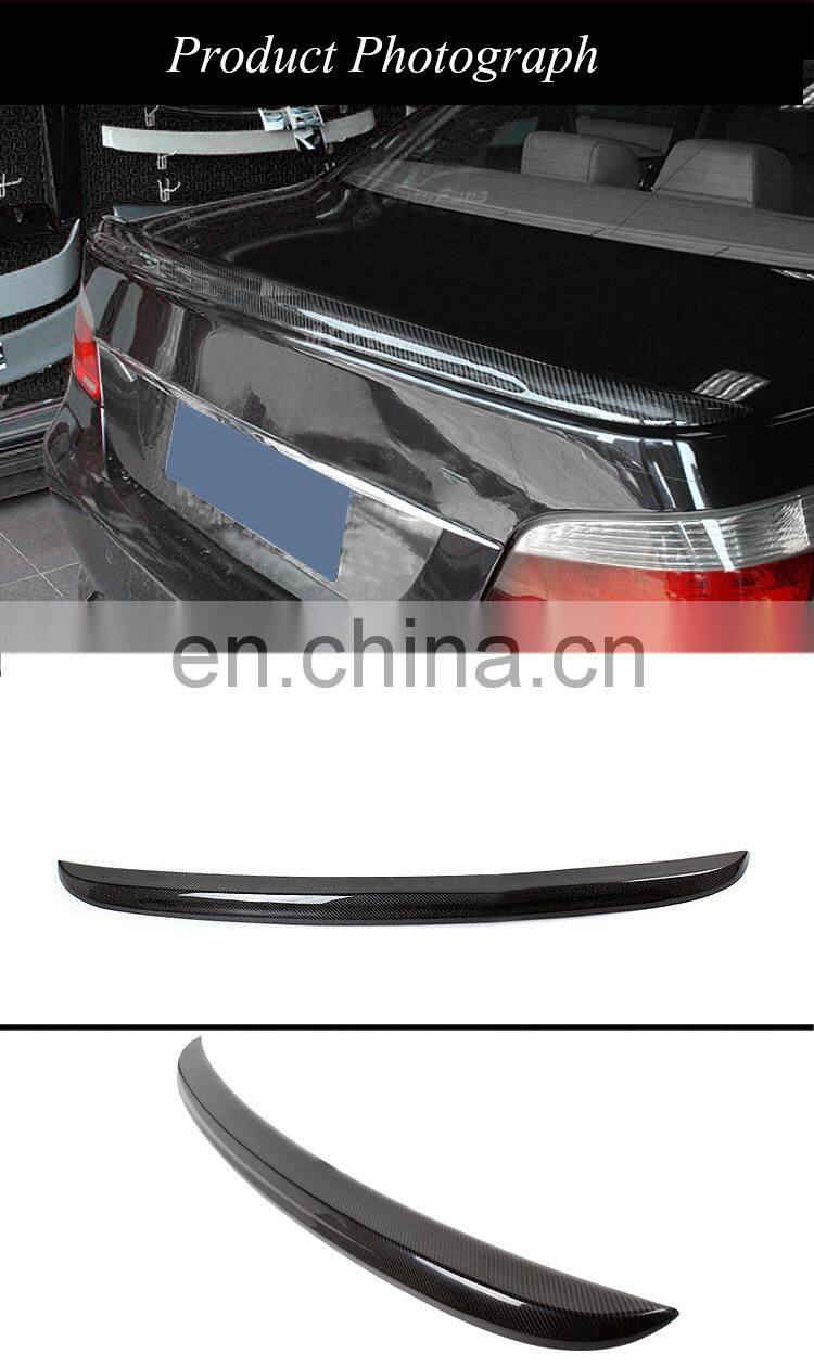 Runde Accessories Decoration Performance M5 Style Carbon Fiber rear Spoiler Wing for 2004-2010 BMW 5 Series E60 spoiler