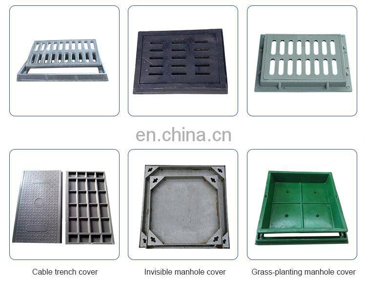 EN124 d400 plastic composite dimensions 60cm manhole cover / plastic well mould