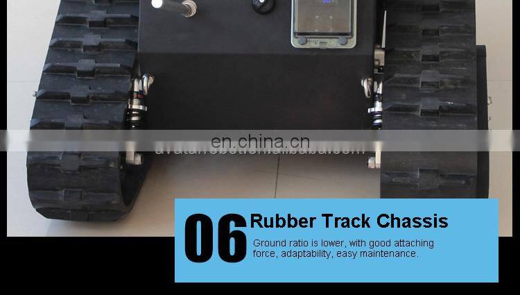 Best selling hot chinese products rover 5 rubber track tank chassis robot mobile car platform robotic wheel