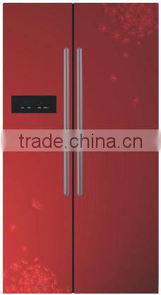 603L glass door home side by side refrigerator stand price