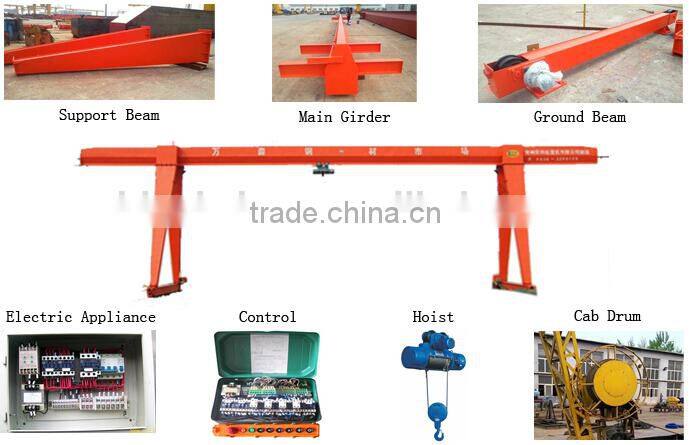 Truss type small gantry cranes for construction use