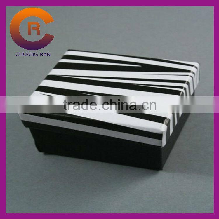 Green blank cheap made paper jewelry box for necklace