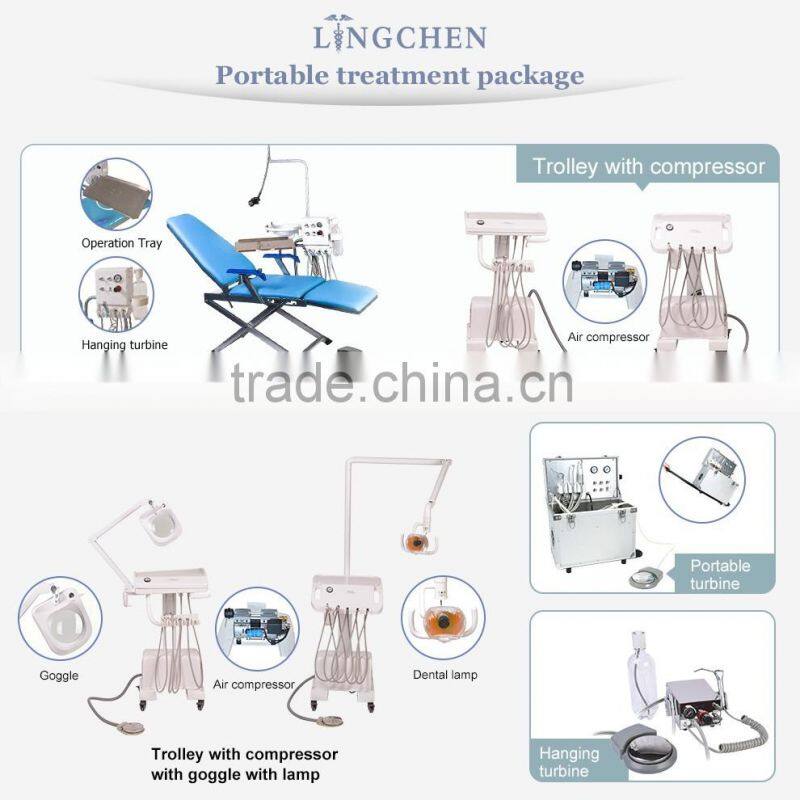 Portable dental handpiece unit for dental turbine
