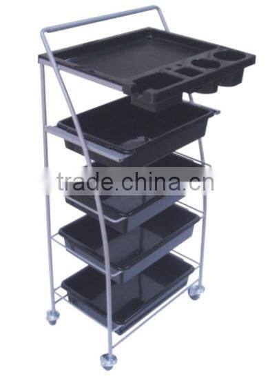 2015 hot plastic hair tools trolley , hair salon trolley