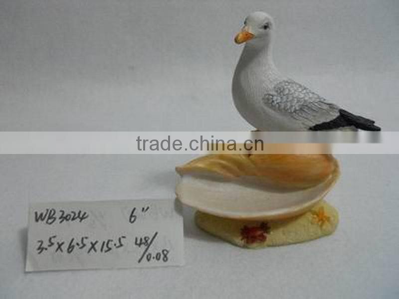 Cheap 3D Resin Seagull for sale home decoration