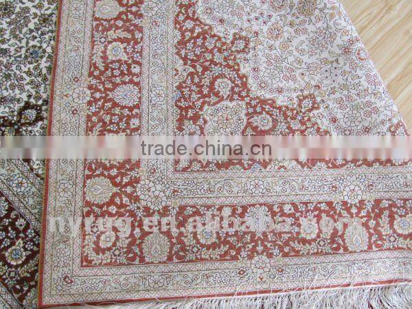 floral silk carpet 300lines pure silk carpet high quality carpet for church