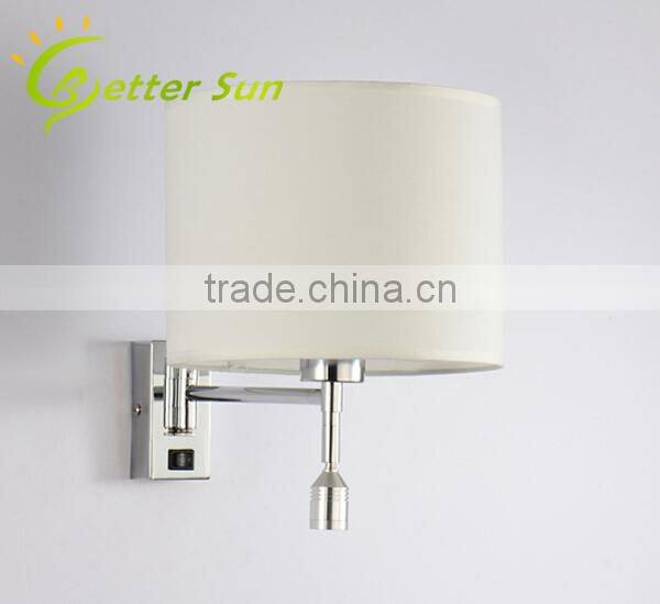 Linen Fabric LED Wall Lack Light/Wall Bracket Light Fitting/Indoor Wall Light