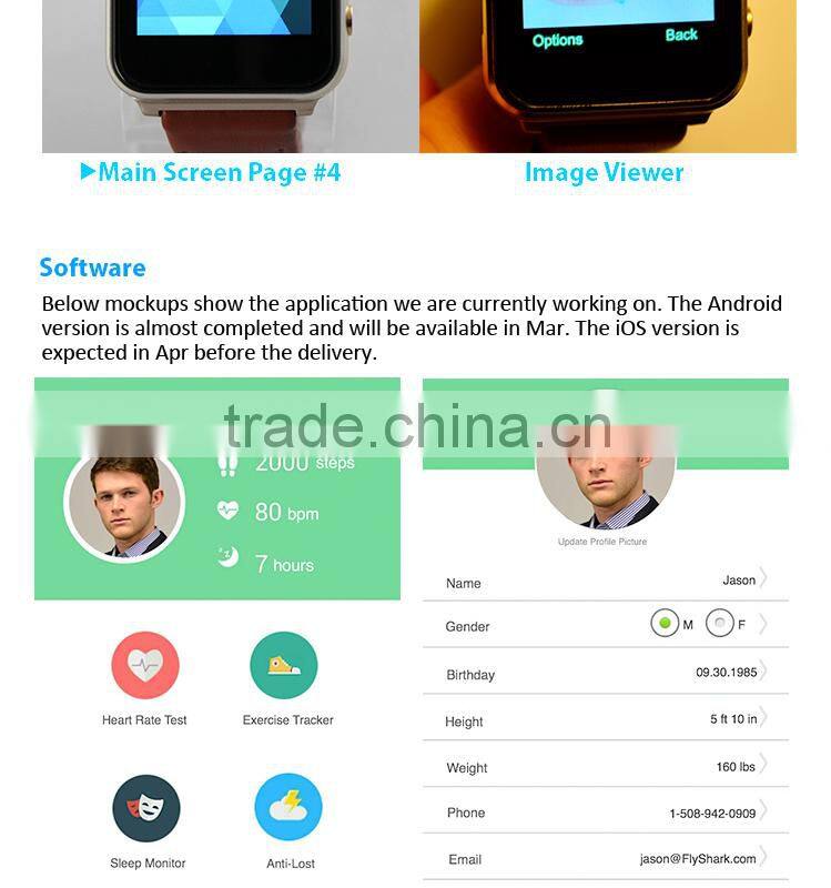 Waterproof Bluetooth Sports Health Care Fashionable Smart Watch