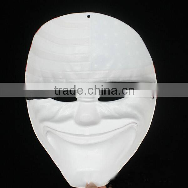 Factory Solid quality PVC adult party masks Game Payday2 Movie Game theme halloween cool masquerade mask