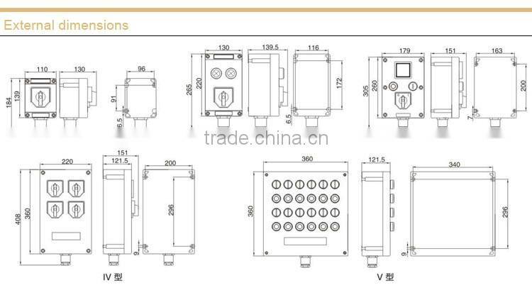 Explosion proof Corrosion proof Control Station