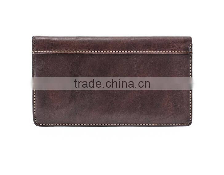 High quality RFID Checkbook Women Wallet