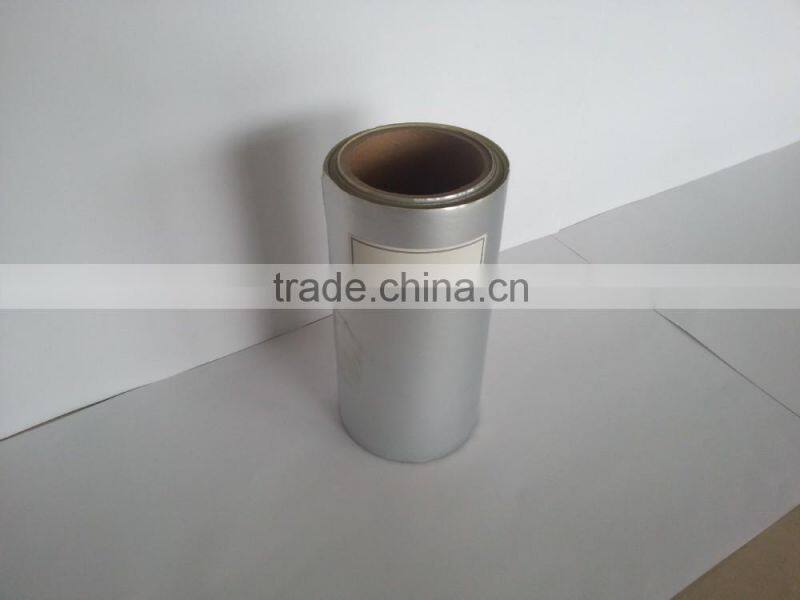 25micron PET matt silver/gold self adhesive sticker/paper