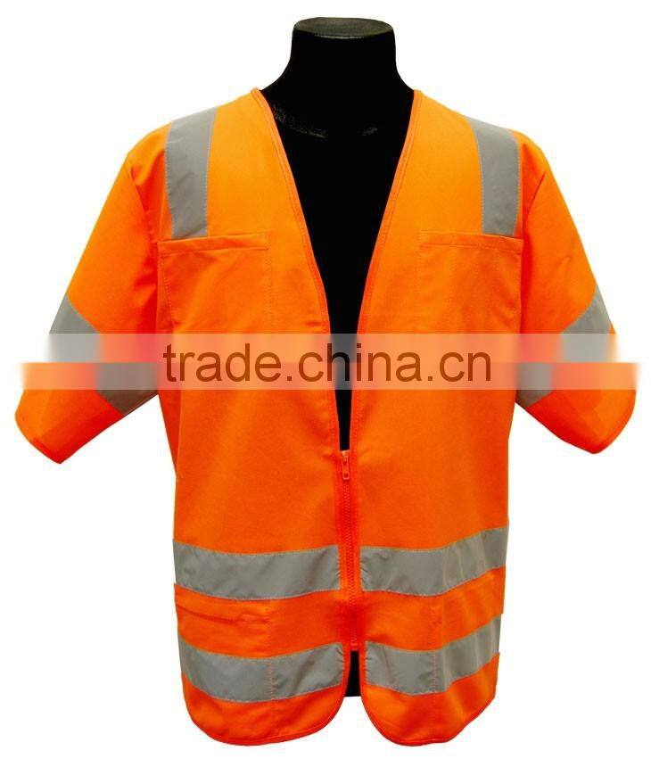 short sleeve hi vis reflective vest