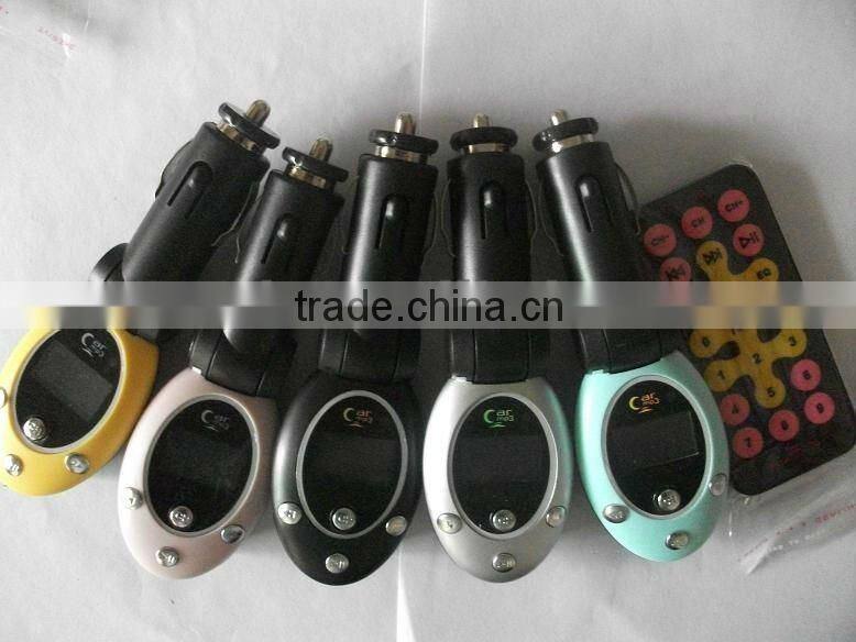 Most popular China Style cigarette lighter car mp3 fm modulator player with competitive price