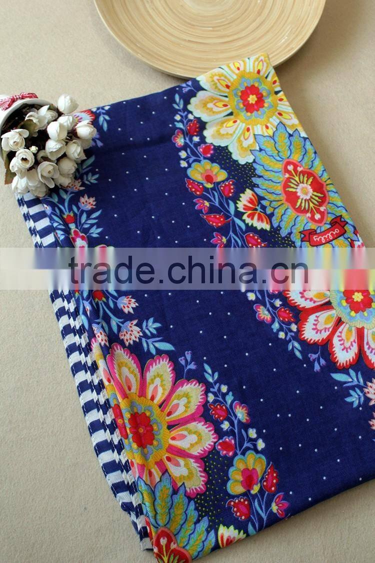 Newest Beautiful Flower Printed Fashion Lady Women Shawl Scarf Hijab