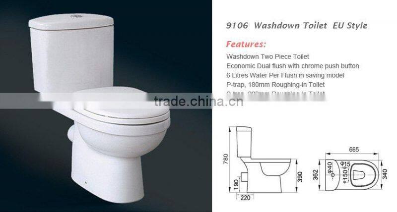 Two Piece Ceramic Toilet