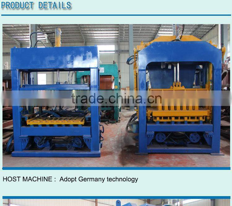 QT4-15 series machines for making various of building cement porous hollow and paving block new style environmental brick makin