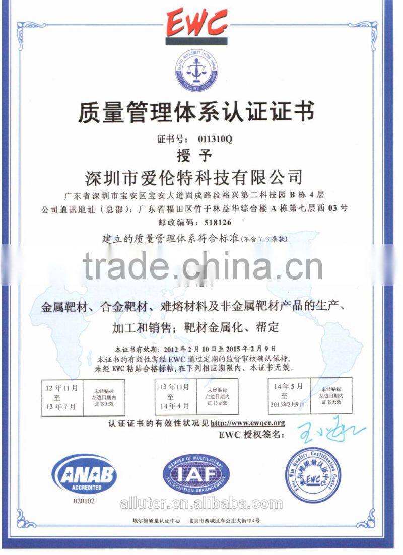 Ti target/ Ti sputtering target Gr1 Gr2