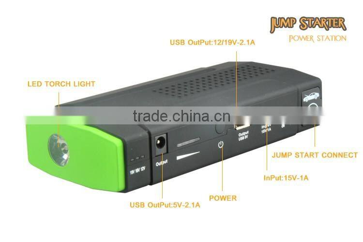 Portable Emergency Escape Tools 4-in-1Mulit-functional 12000mAh peak 500ACar Jump Starter and Power Bank LED Light SOS Signed