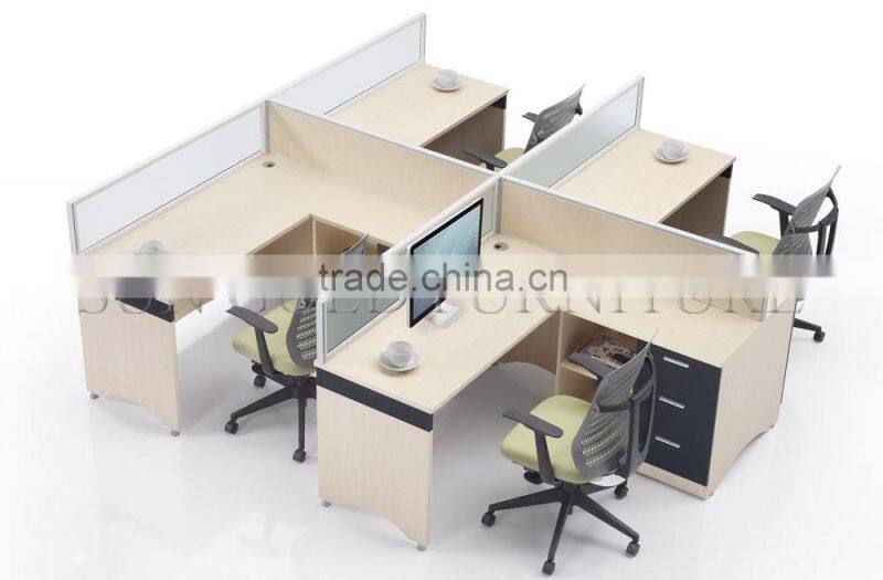 China supplier 6 seater Call center Workstation Cubicle for Small Office ( SZ-WS378)