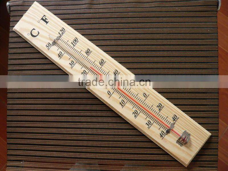 wooden indoor thermometer red kerosene measured print black font eco-friendly competitive price fast read temperature