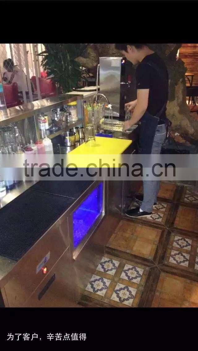 working table ice machine for beverage and bar shop use