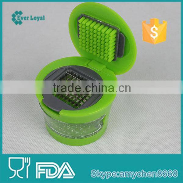 Easy to clean and she can even use it to store the chopped garlic