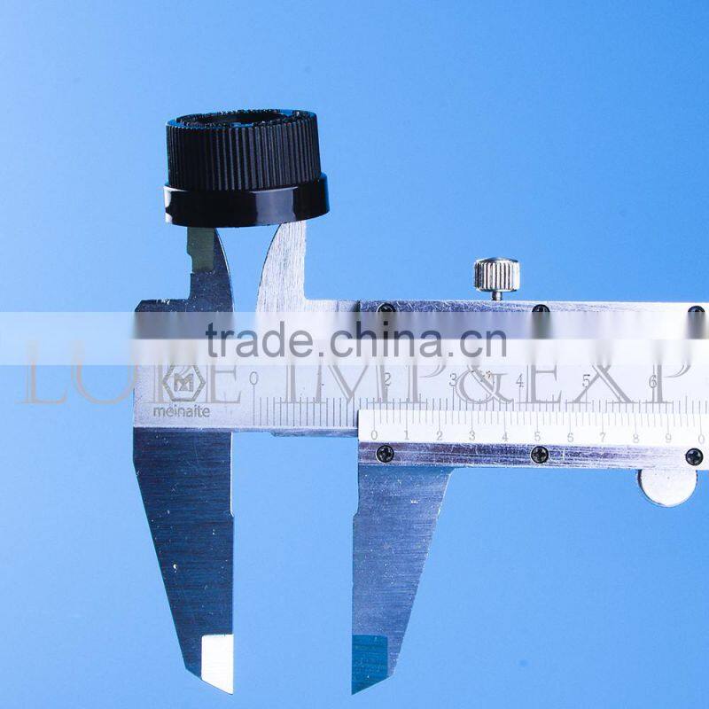 18mm Black Plastic Childproof Smoking Oil Bottle Cap