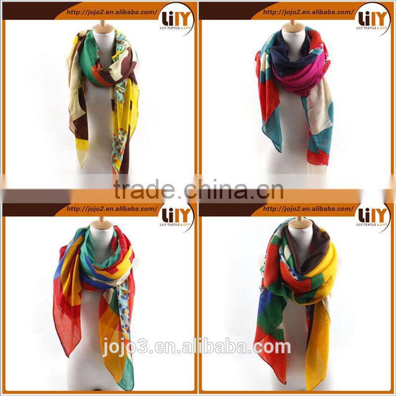Scarf Other Scarves Shawls digital printing polyester scarf S6214