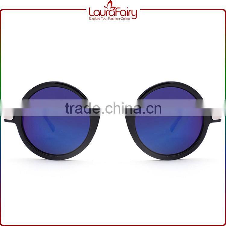 Laura Fairy Metal&Plastic Wholesale Cheap Fashion Style Eyes Round Sunglasses Guangzhou