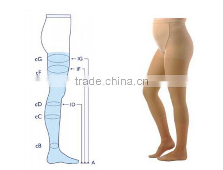 OEM Closed Toe maternity pantyhose pregnancy compression stockings