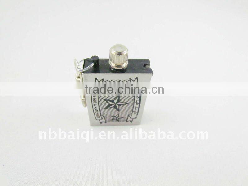 sell no.002 stainless steel million times match,with silk printing LOGO