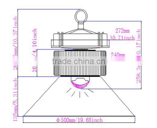 LED high bay light high bay led light mean well driver 150W 120W
