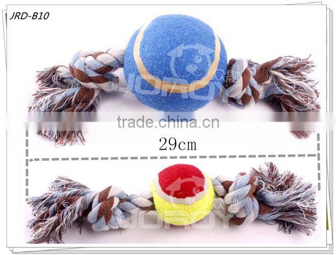 toys for dogs with throwing cotton rope tennis ball