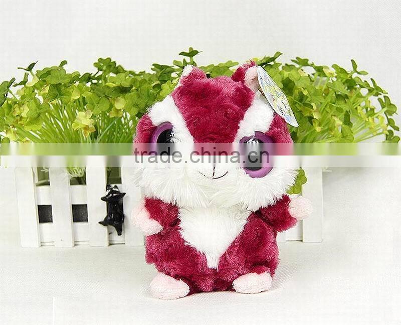 2014Hot Sale Plush Animal Big Eyes The red squirrel soft toys