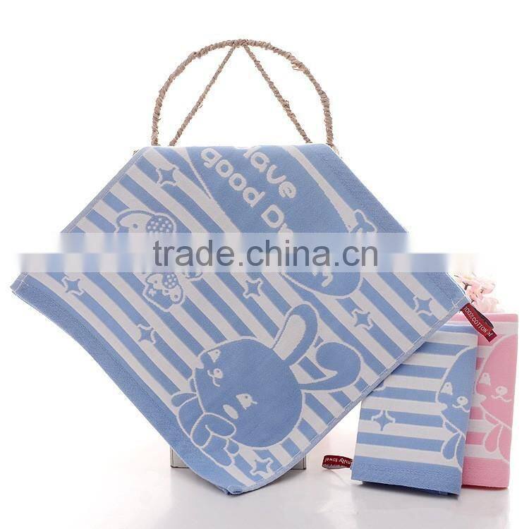 Children Square cotton three layers gauze face towel