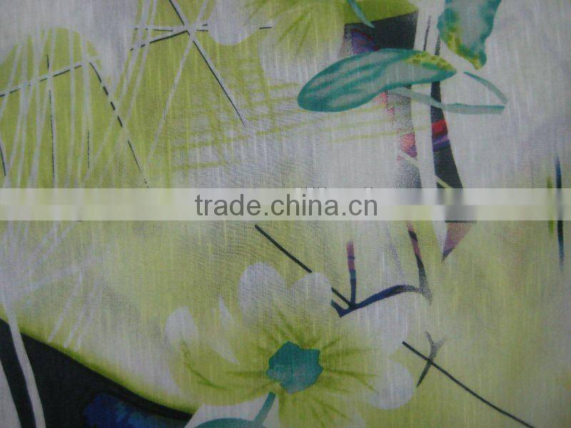 2012 new design viscose jersey slub printed fabric