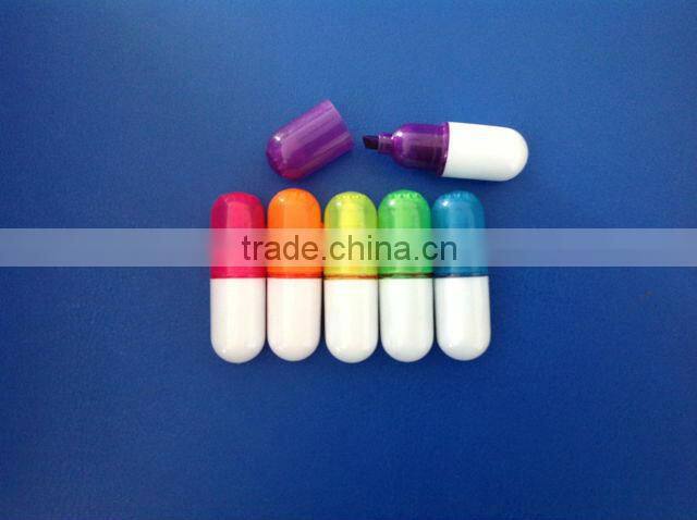 Mini promotional CT-422 gift pill highlighter pen
