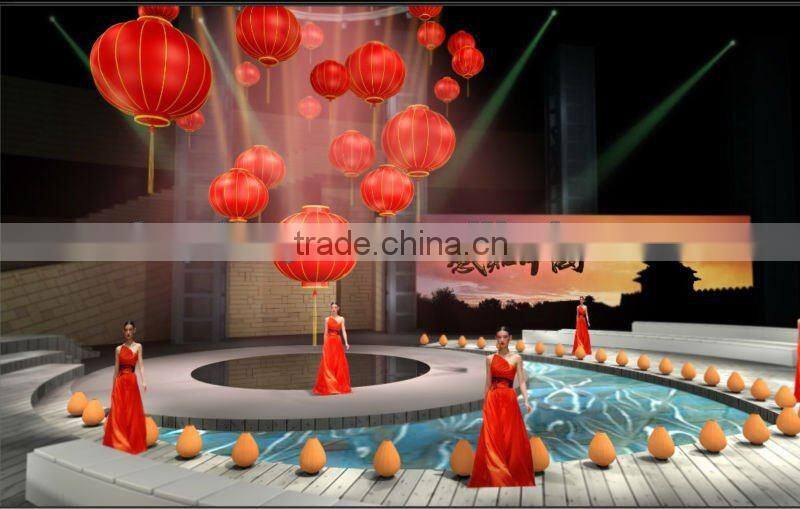 Chinese style red lantern,hotel club teahouse droplight