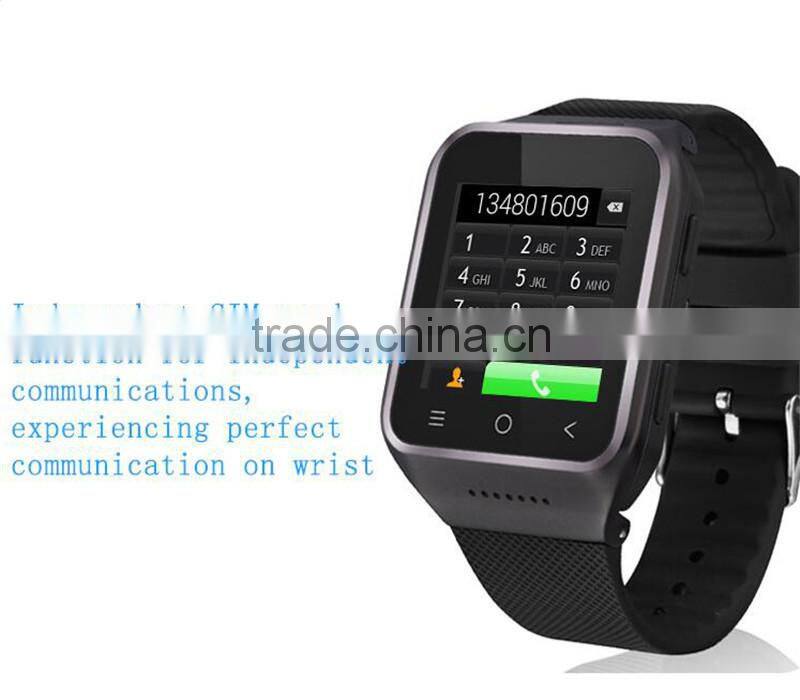 5.0M camera 3G WCDMA 2100 WiFi GPS smart watch android 4.4