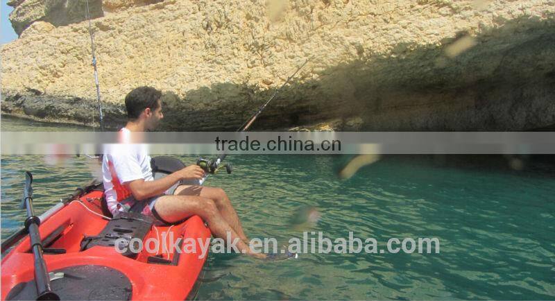 12ft LLDPE hull fishing kayak with pedals