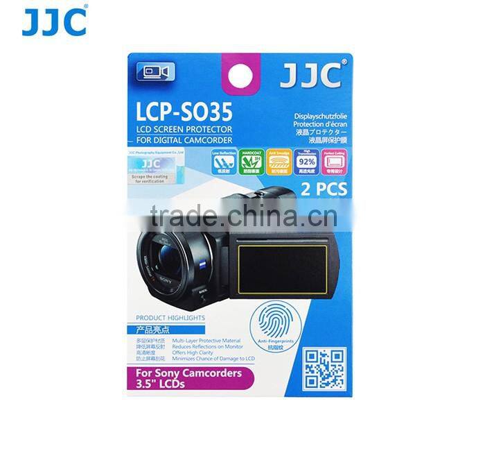 JJC PET LCD Guard Film for Sony Camcorders 3.5'' LCDS