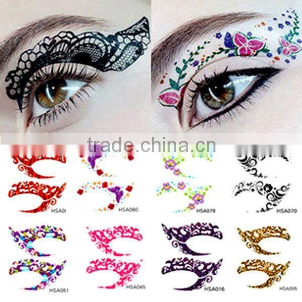 Black color EYE SHADOW APPLIQUES CREASE-PROOF