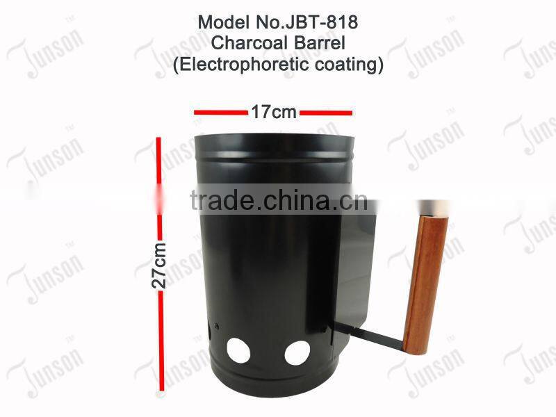 BBQ Charcoal Bareel/Electrophoretic Coating Barbecue Charcoal Starter/Coal Bucket