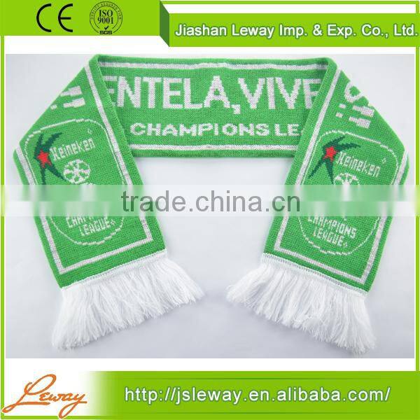 Made in China fashion sport scarf 100% acrylic knitted scarf